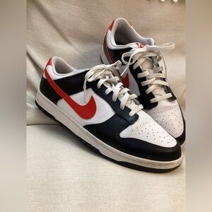 Nike Low Dunk Red Swoosh Panda Men's Sneakers